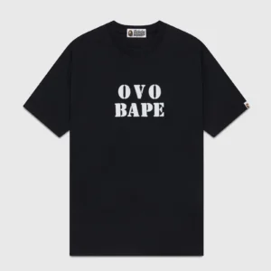 BAPE x OVO Stencil Logo T Shirt