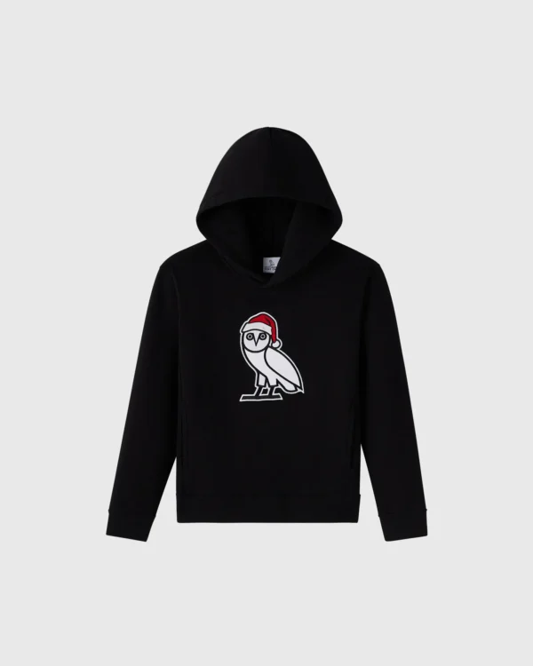 SANTA ICON KIDS HOODIE BLACK